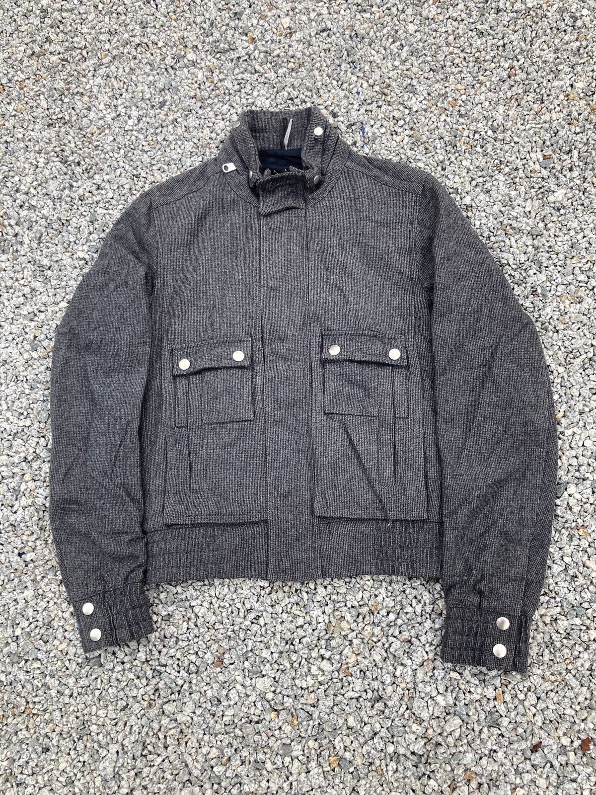 DIOR HOMME GREY WOOL CASHMERE JACKET