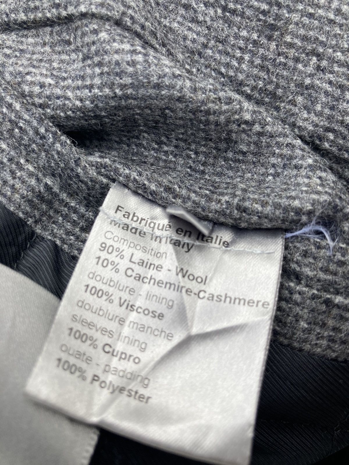 Dior × Hedi Slimane DIOR HOMME GREY WOOL CASHMERE JACKET Size M / US 6-8 / IT 42-44 - 11 Thumbnail