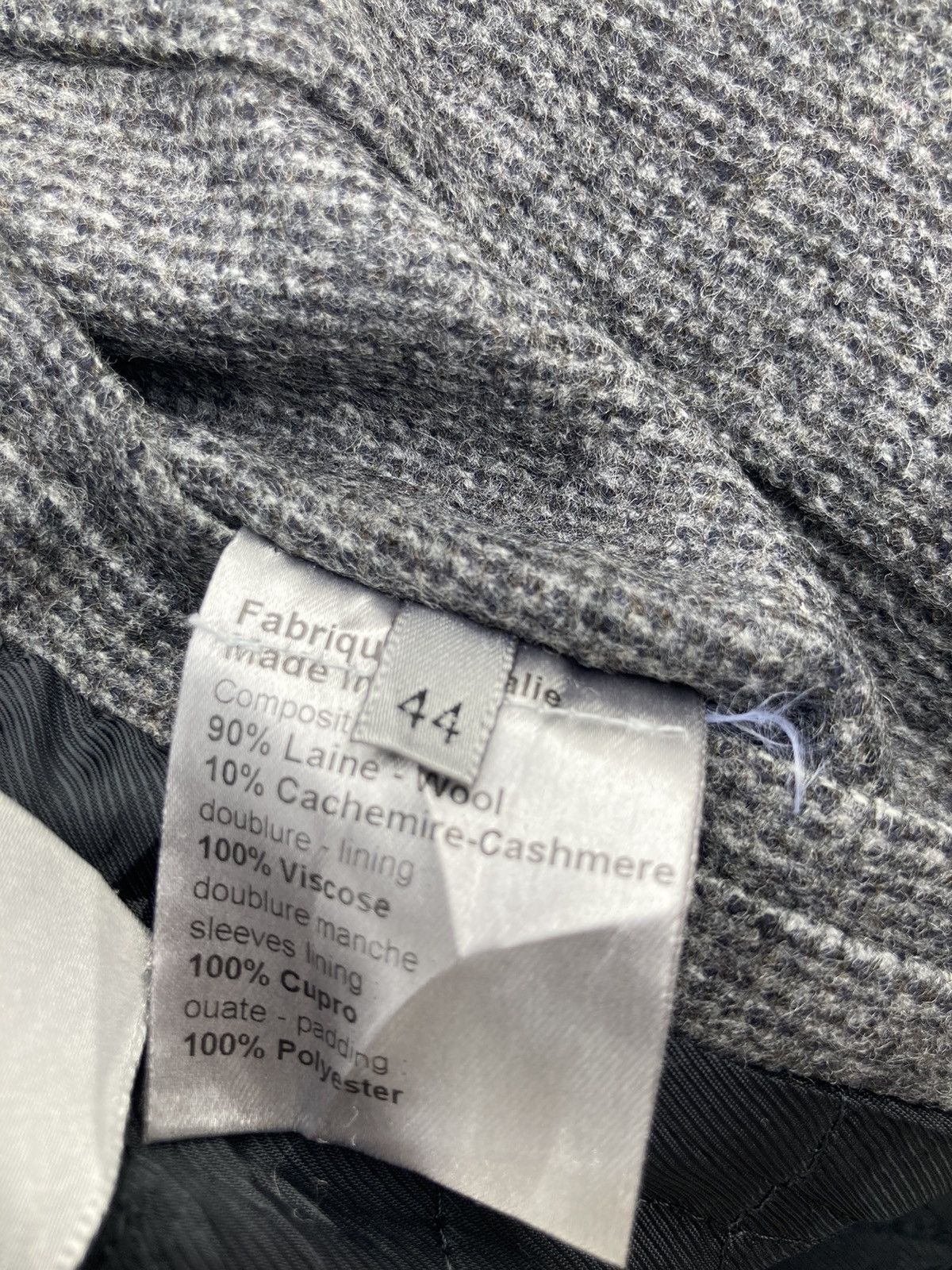 Dior × Hedi Slimane DIOR HOMME GREY WOOL CASHMERE JACKET Size M / US 6-8 / IT 42-44 - 10 Thumbnail