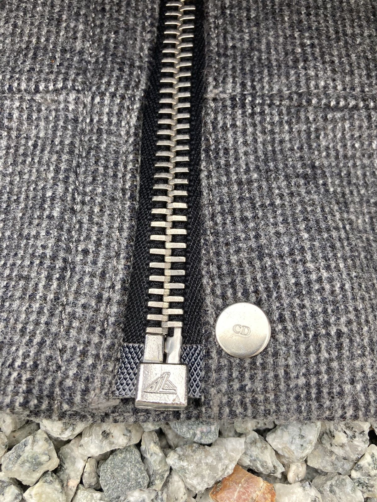 Dior × Hedi Slimane DIOR HOMME GREY WOOL CASHMERE JACKET Size M / US 6-8 / IT 42-44 - 7 Thumbnail