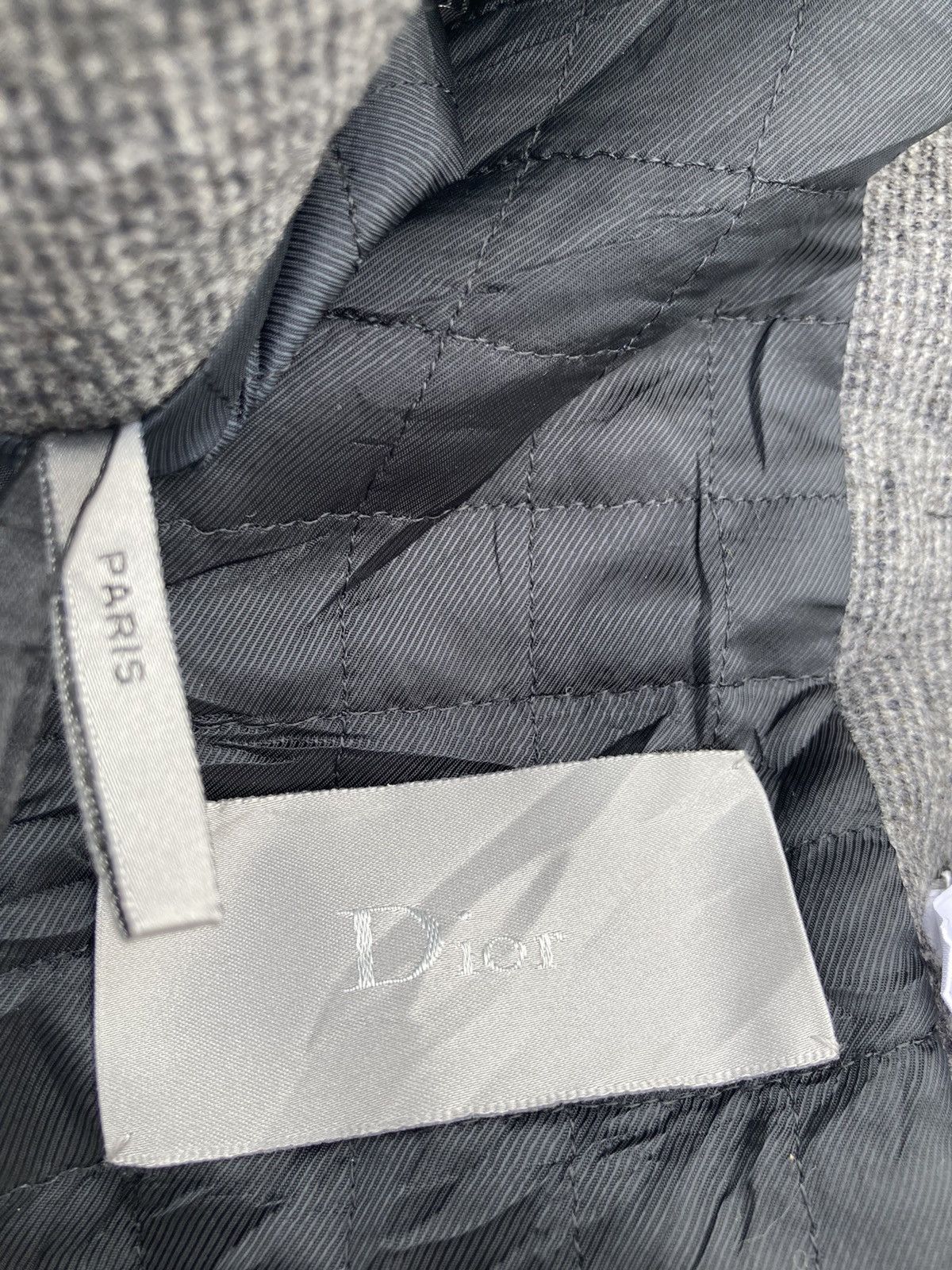 Dior × Hedi Slimane DIOR HOMME GREY WOOL CASHMERE JACKET Size M / US 6-8 / IT 42-44 - 8 Thumbnail