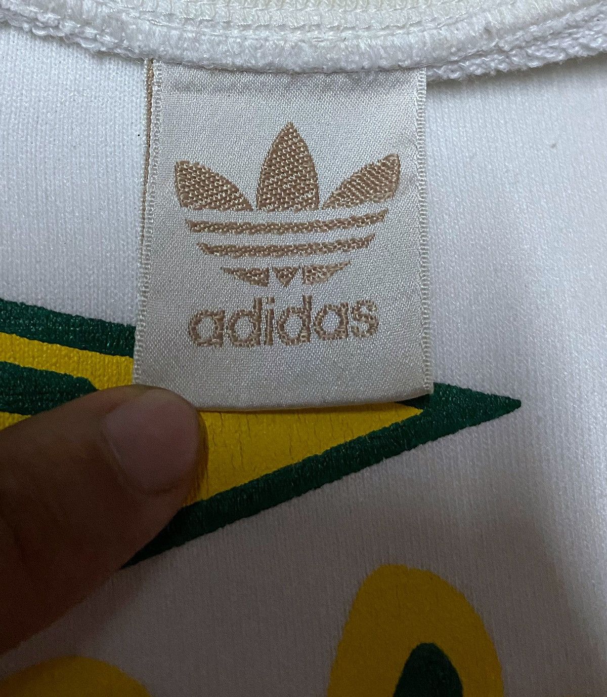Adidas × Vintage 90s Adidas Vintage Big Logo Sweatshirt Size US L / EU 52-54 / 3 - 3 Thumbnail