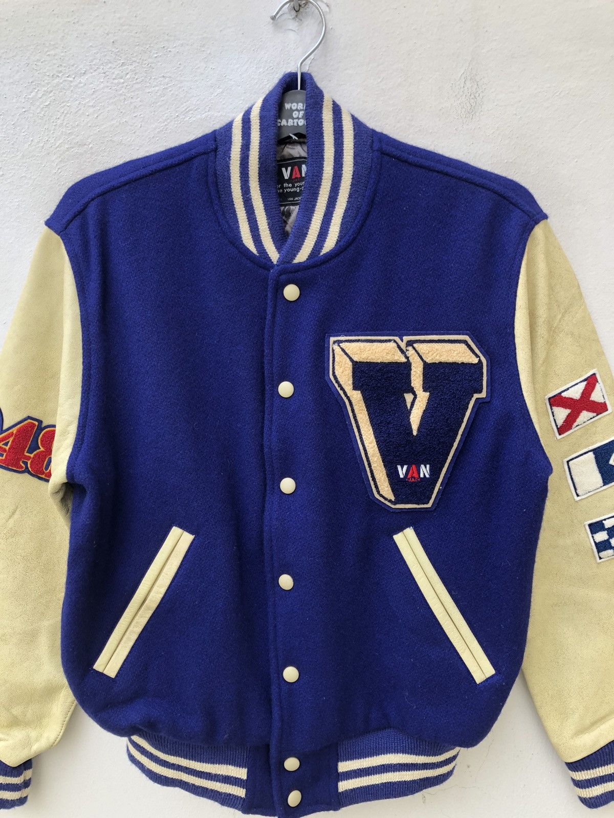 Japanese Brand 80s 90s Van Jac Japan Varsity Bomber Jacket Size US M / EU 48-50 / 2 - 10 Thumbnail