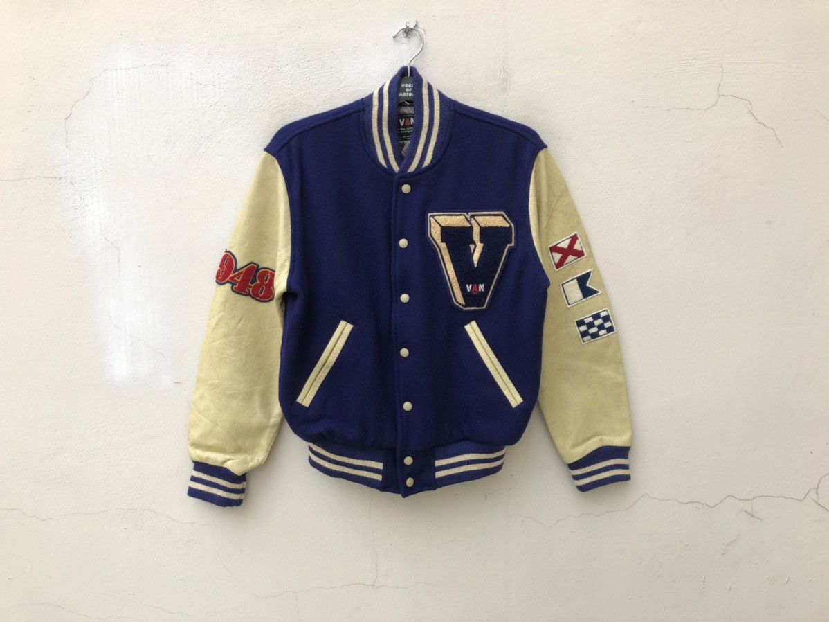 Japanese Brand 80s 90s Van Jac Japan Varsity Bomber Jacket Size US M / EU 48-50 / 2 - 8 Thumbnail