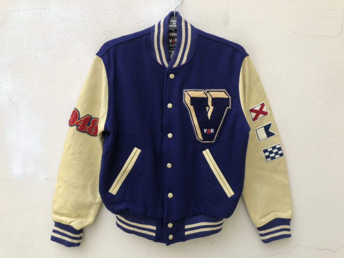 Japanese Brand 80s 90s Van Jac Japan Varsity Bomber Jacket Size US M / EU 48-50 / 2 - 9 Thumbnail