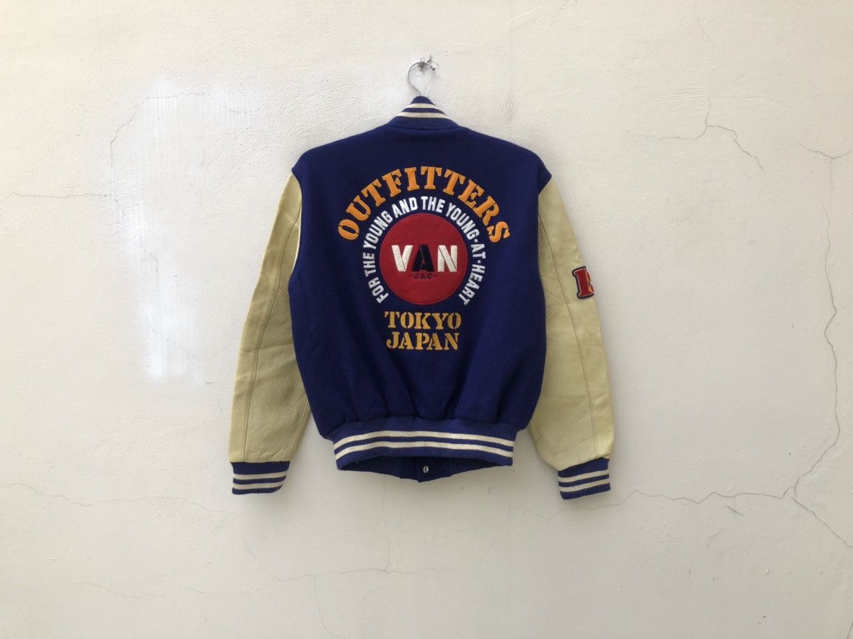 image of 80's 90's Van Jac Japan Varsity Bomber Jacket, Men's (Size Medium)