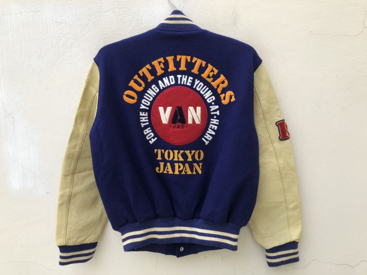 Japanese Brand 80s 90s Van Jac Japan Varsity Bomber Jacket Size US M / EU 48-50 / 2 - 2 Thumbnail