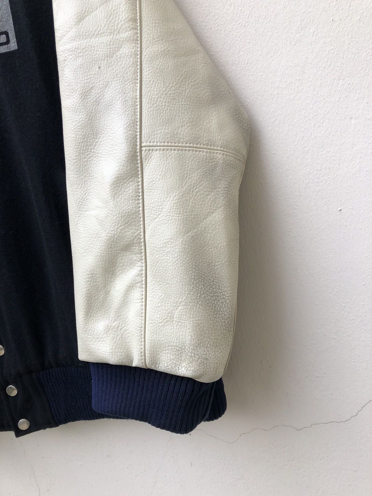 Narcotic GDC Vintage GDC 2000 Japan Leather Sleeves Varsity Bomber Size US S / EU 44-46 / 1 - 5 Thumbnail