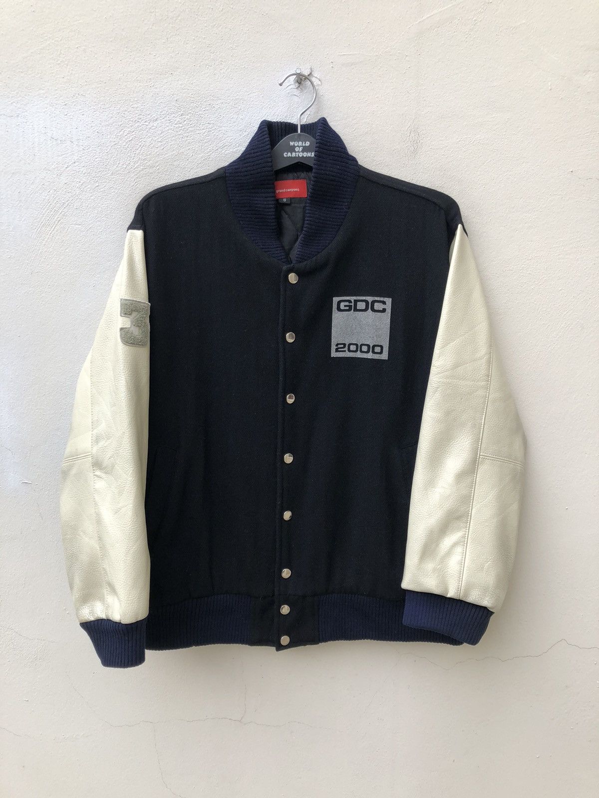 Narcotic GDC Vintage GDC 2000 Japan Leather Sleeves Varsity Bomber Size US S / EU 44-46 / 1 - 1 Thumbnail