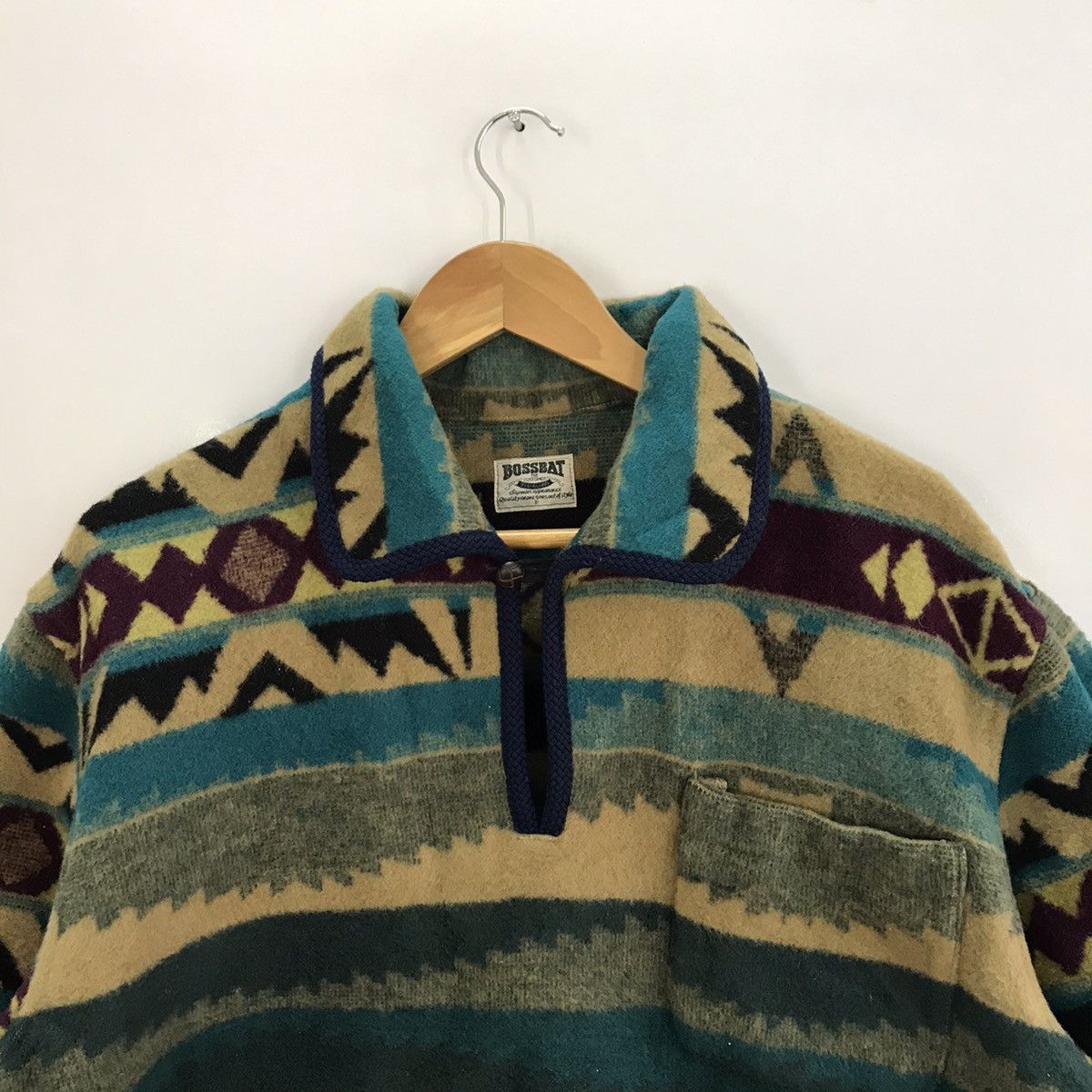 Japanese Brand BOSSBAT Design Wool Navajo Jacket Size US XL / EU 56 / 4 - 2 Thumbnail