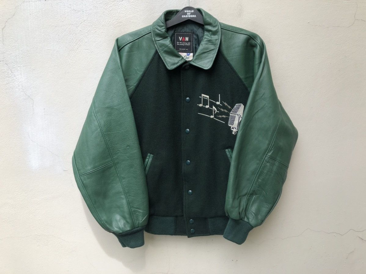 Van Vintage 80s Van Jac Embroidery Juke Box Club Varsity Jacket Size US L / EU 52-54 / 3 - 12 Thumbnail