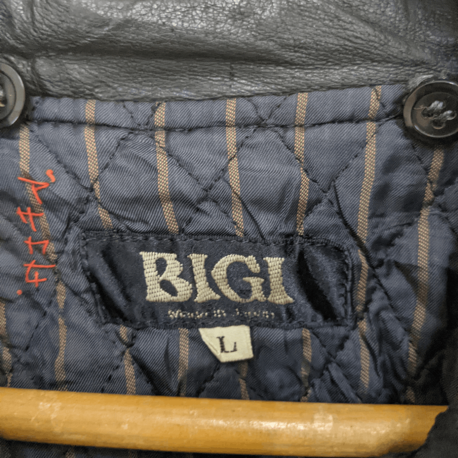 BIGI Japan BIGI Motorcycle Jacket Bomber Style Size US L / EU 52-54 / 3 - 9 Thumbnail