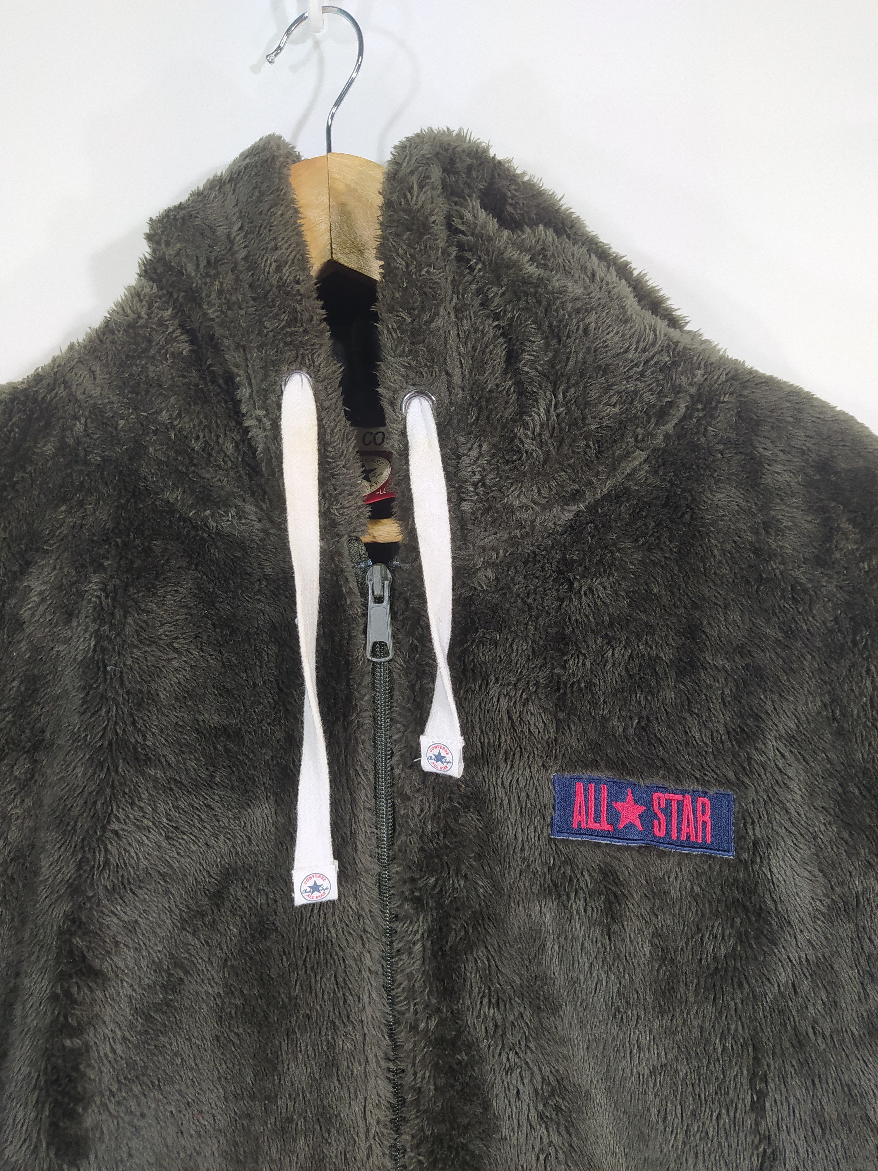 Converse × Vintage 🔥BEST OFFER Converse Pile Fleece Hoodie Size US L / EU 52-54 / 3 - 2 Thumbnail