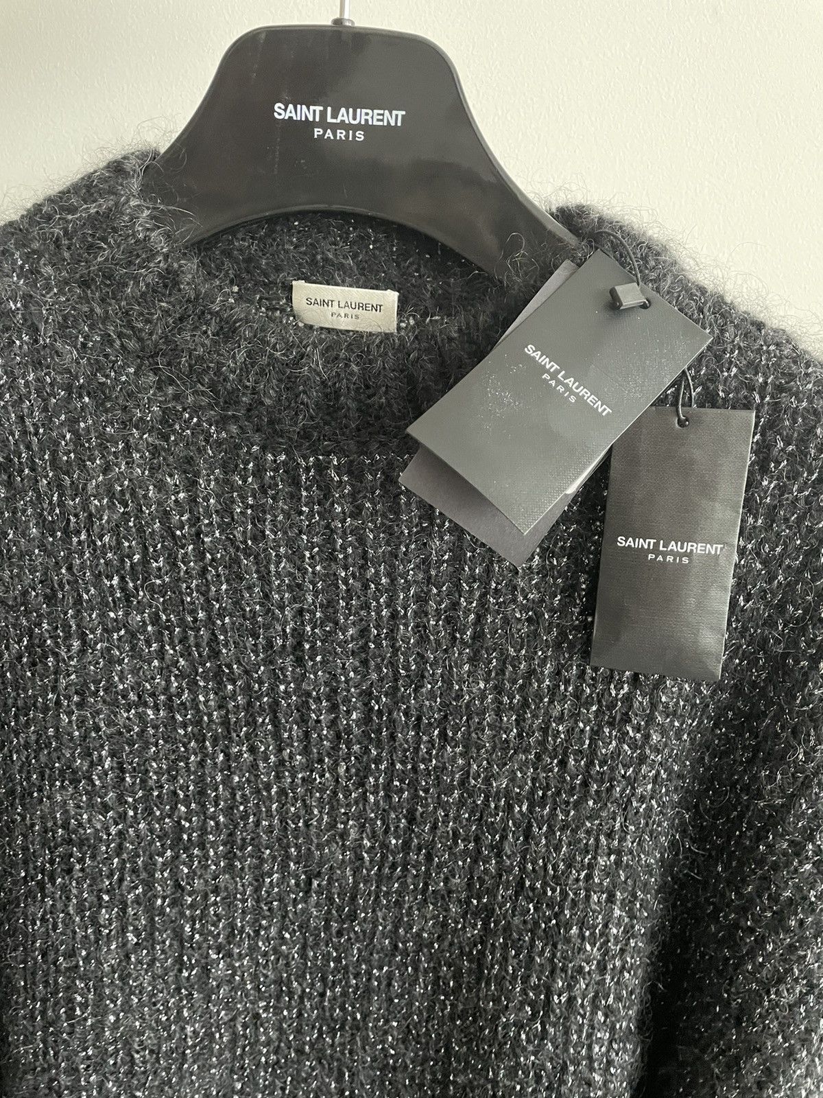 Hedi Slimane × Saint Laurent Paris × Yves Saint Laurent Super Runway Limited Edition Lurex Saint Laurent Sweater Size US L / EU 52-54 / 3 - 3 Thumbnail