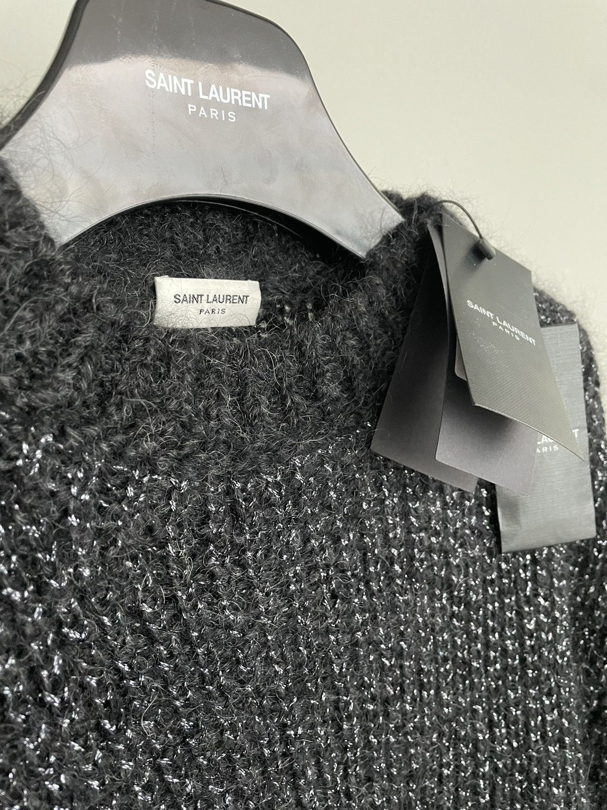 Hedi Slimane × Saint Laurent Paris × Yves Saint Laurent Super Runway Limited Edition Lurex Saint Laurent Sweater Size US L / EU 52-54 / 3 - 23 Thumbnail
