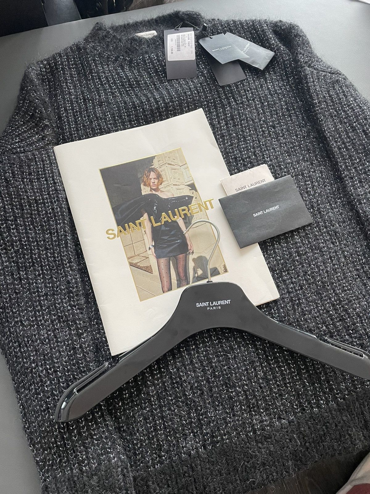 Hedi Slimane × Saint Laurent Paris × Yves Saint Laurent Super Runway Limited Edition Lurex Saint Laurent Sweater Size US L / EU 52-54 / 3 - 13 Thumbnail