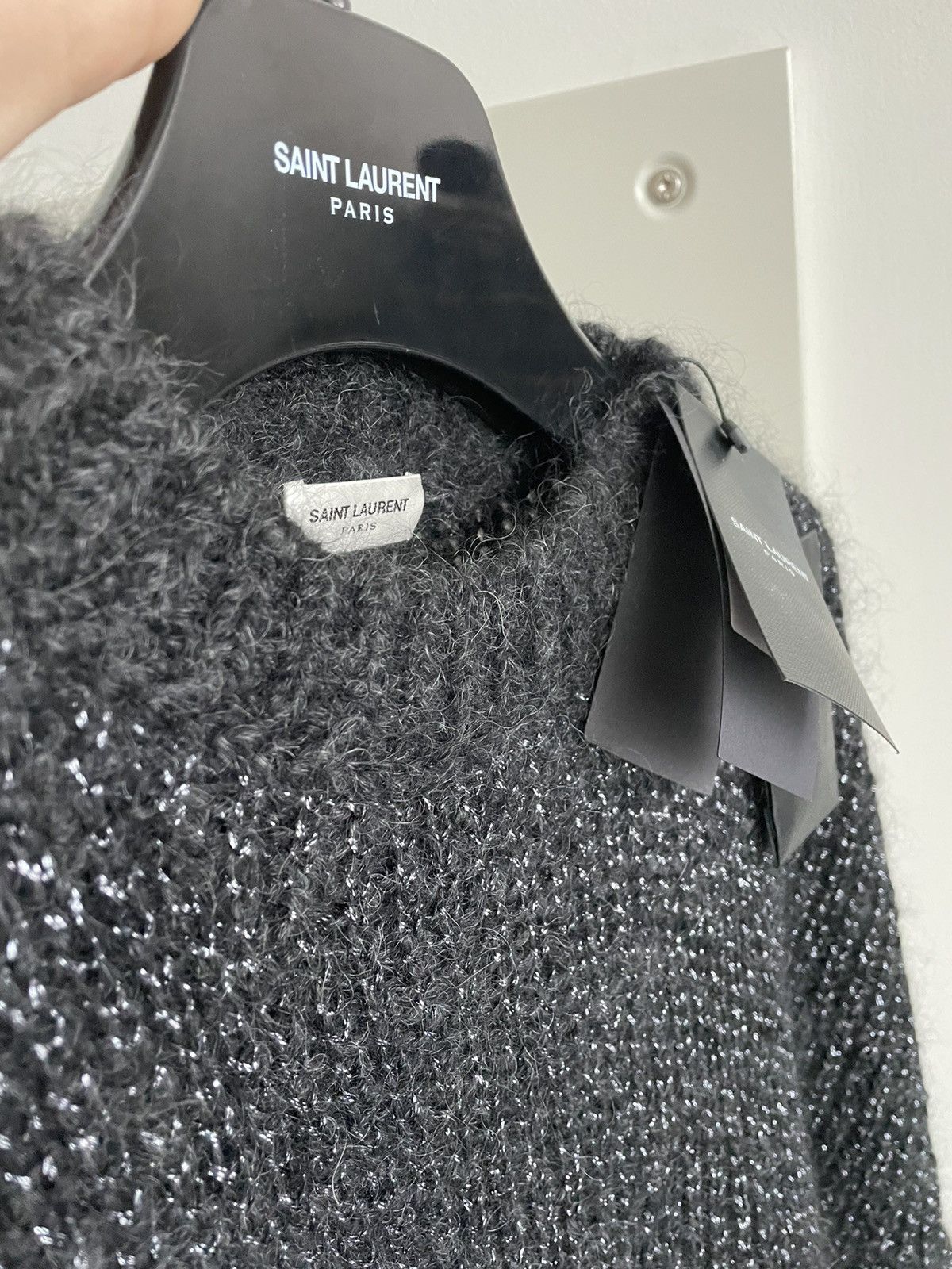 Hedi Slimane × Saint Laurent Paris × Yves Saint Laurent Super Runway Limited Edition Lurex Saint Laurent Sweater Size US L / EU 52-54 / 3 - 19 Thumbnail