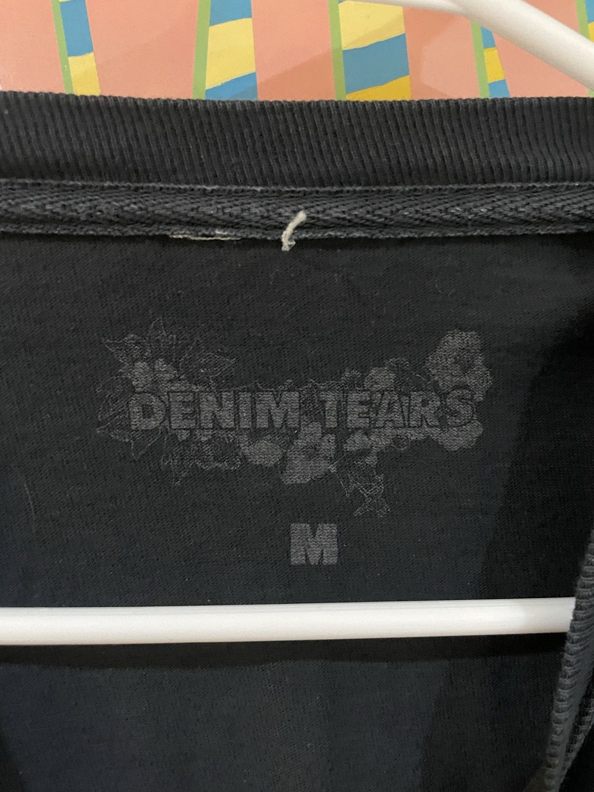 DENIM TEARS Denim Tears Peace Logo 1619-2019 Puff Print Black Tee Size US M / EU 48-50 / 2 - 6 Thumbnail