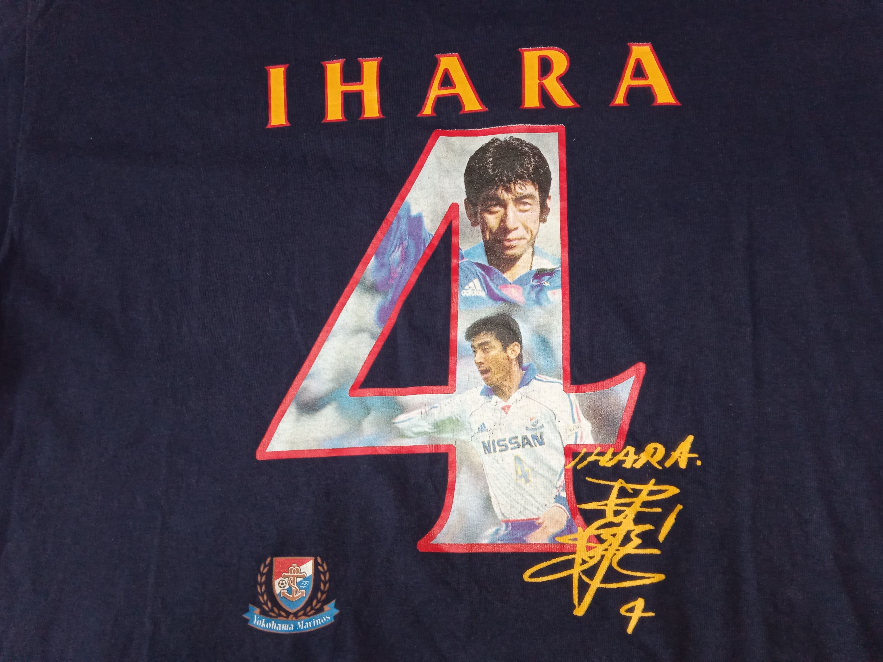 Vintage Vintage 00s J League Masami Ihara Yokohama Marinos T Shirt Size US M / EU 48-50 / 2 - 3 Thumbnail
