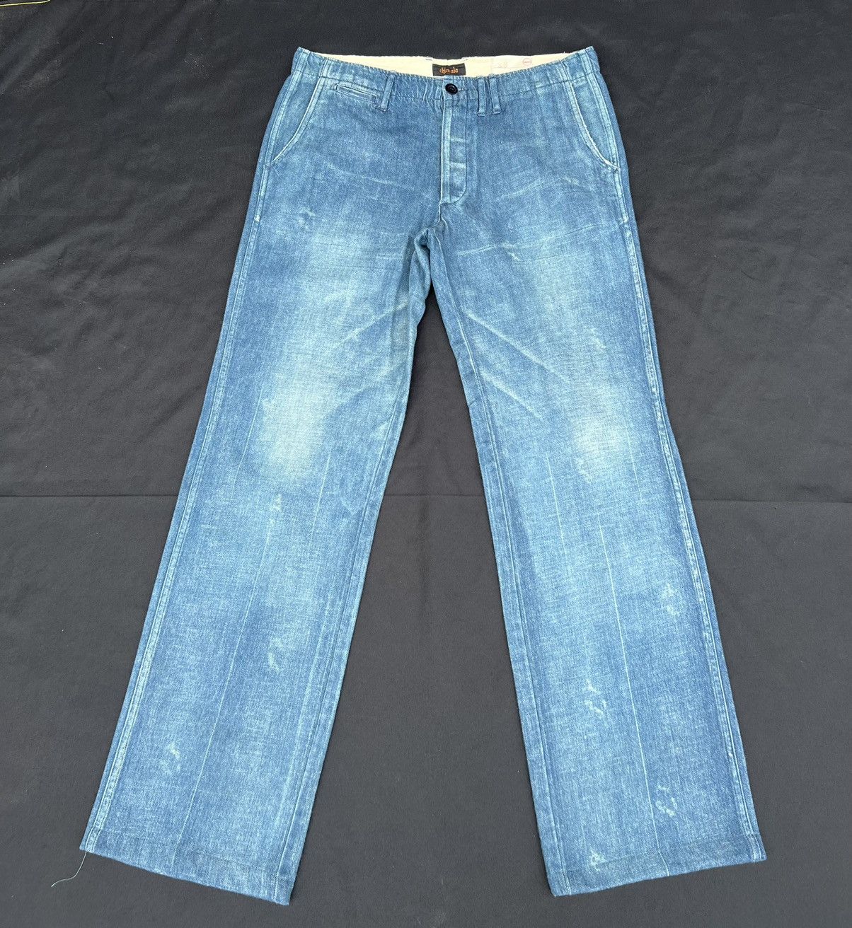 Chimala Chimala Japan Rips Distressed Denim Chinos Trouser Pant Size US 33 - 1 Thumbnail