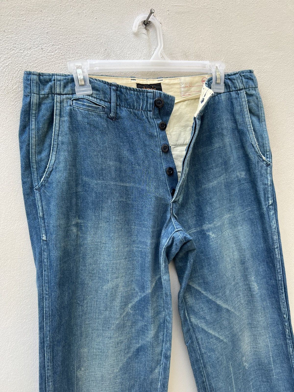 Chimala Chimala Japan Rips Distressed Denim Chinos Trouser Pant Size US 33 - 7 Thumbnail