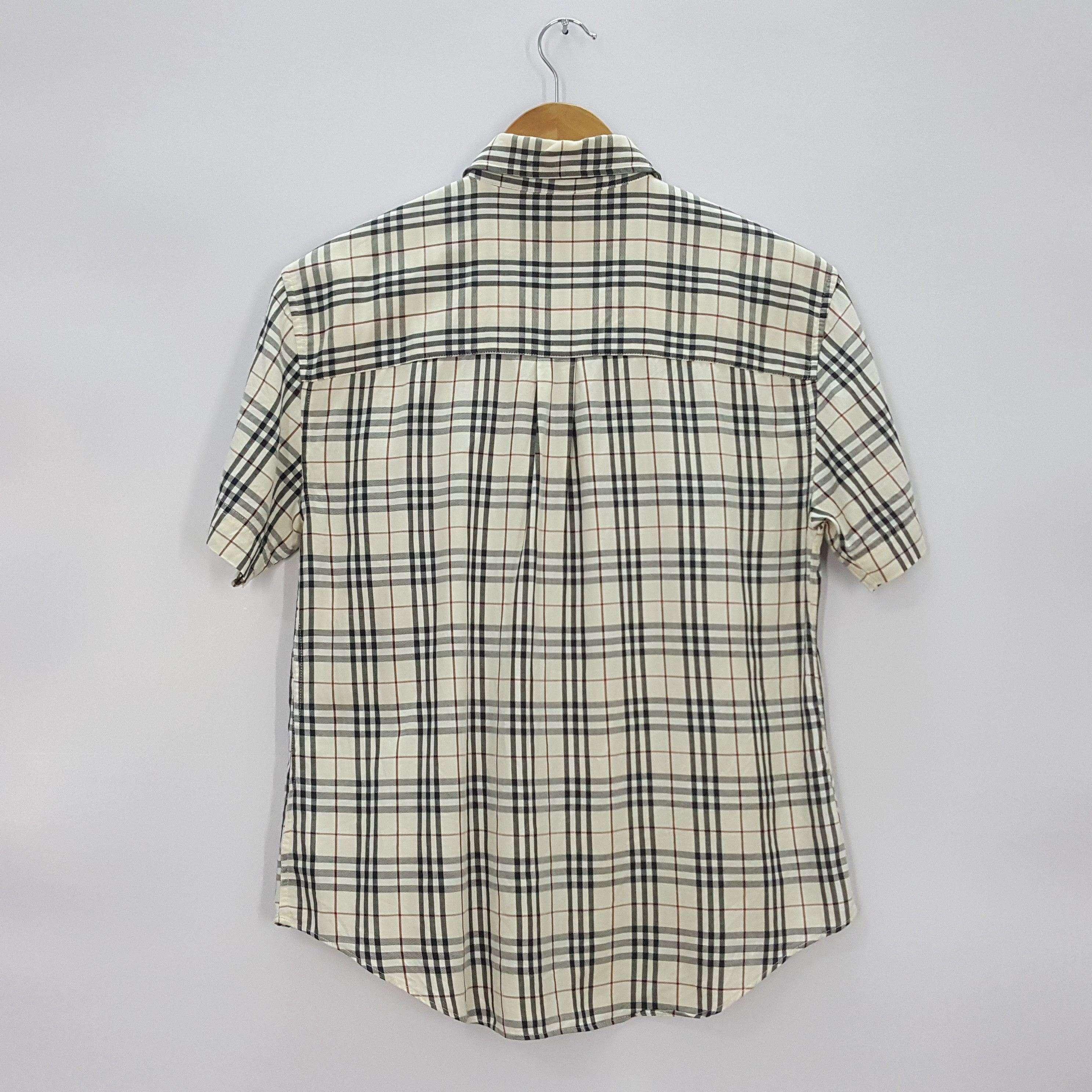 Burberry × Vintage Vintage Burberry Nova Check Short Sleeve Shirt Size US S / EU 44-46 / 1 - 3 Thumbnail