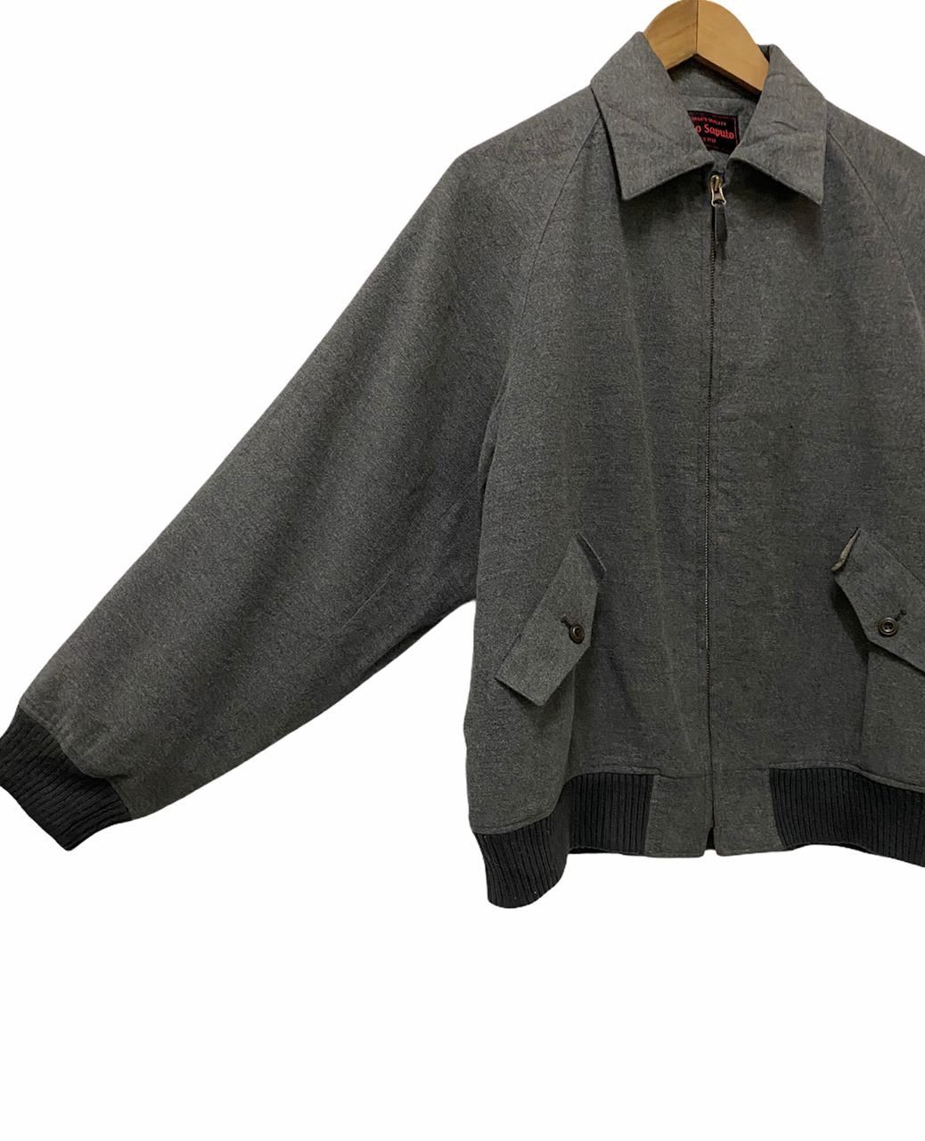 Issey Miyake VINTAGE ANGELA SAPUTO WOOL BOMBER JACKET MADE IN ITALY Size US M / EU 48-50 / 2 - 3 Thumbnail