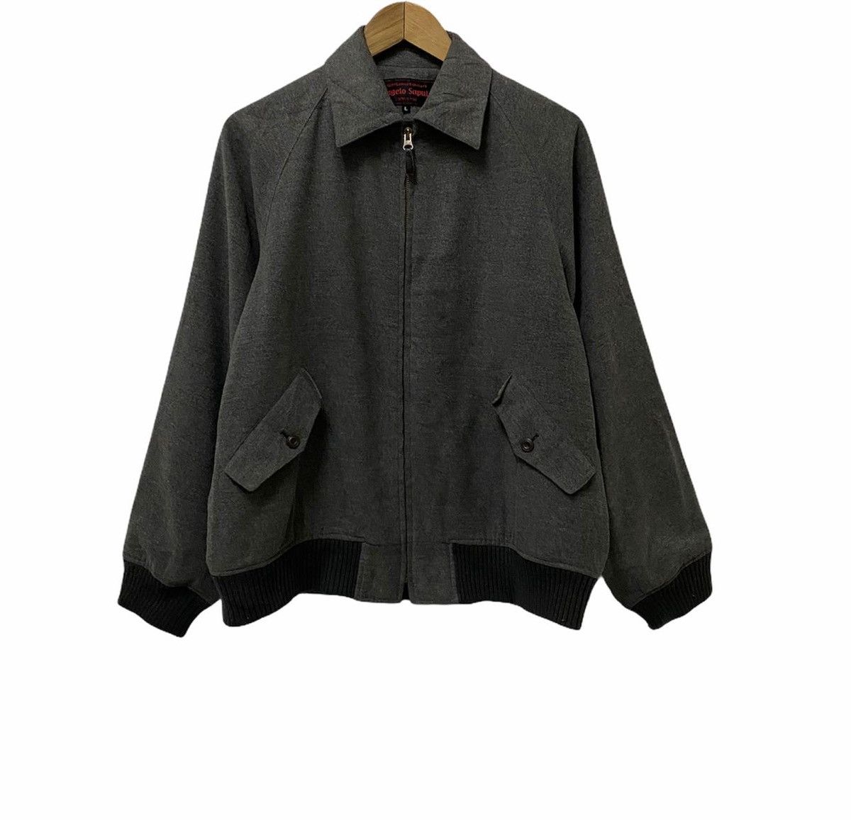 Issey Miyake VINTAGE ANGELA SAPUTO WOOL BOMBER JACKET MADE IN ITALY Size US M / EU 48-50 / 2 - 2 Thumbnail
