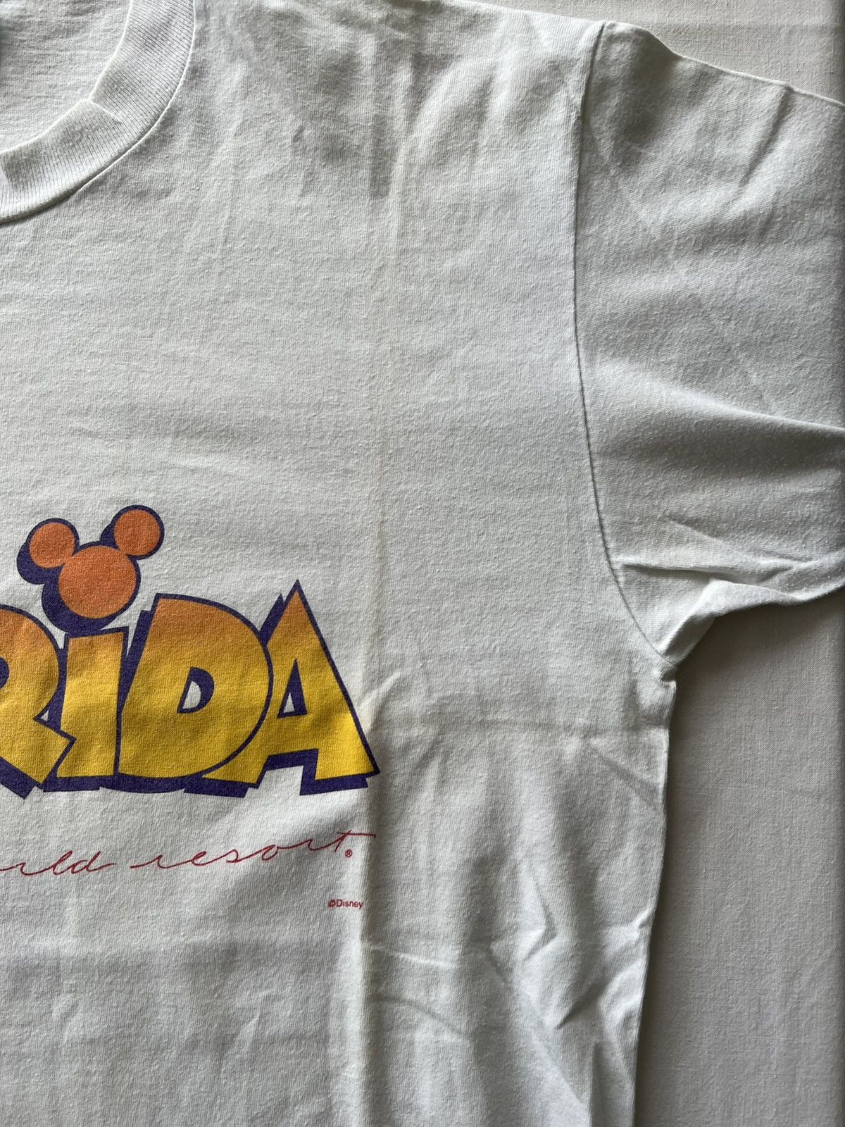 Cartoon Network Vintage 90s Disney Mickey Mouse Florida Tee (Beauty Beast) Size US L / EU 52-54 / 3 - 7 Thumbnail