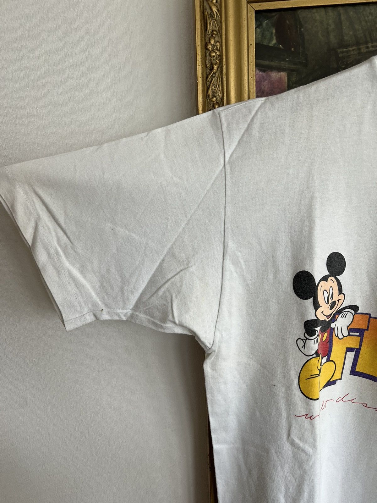 Cartoon Network Vintage 90s Disney Mickey Mouse Florida Tee (Beauty Beast) Size US L / EU 52-54 / 3 - 8 Thumbnail