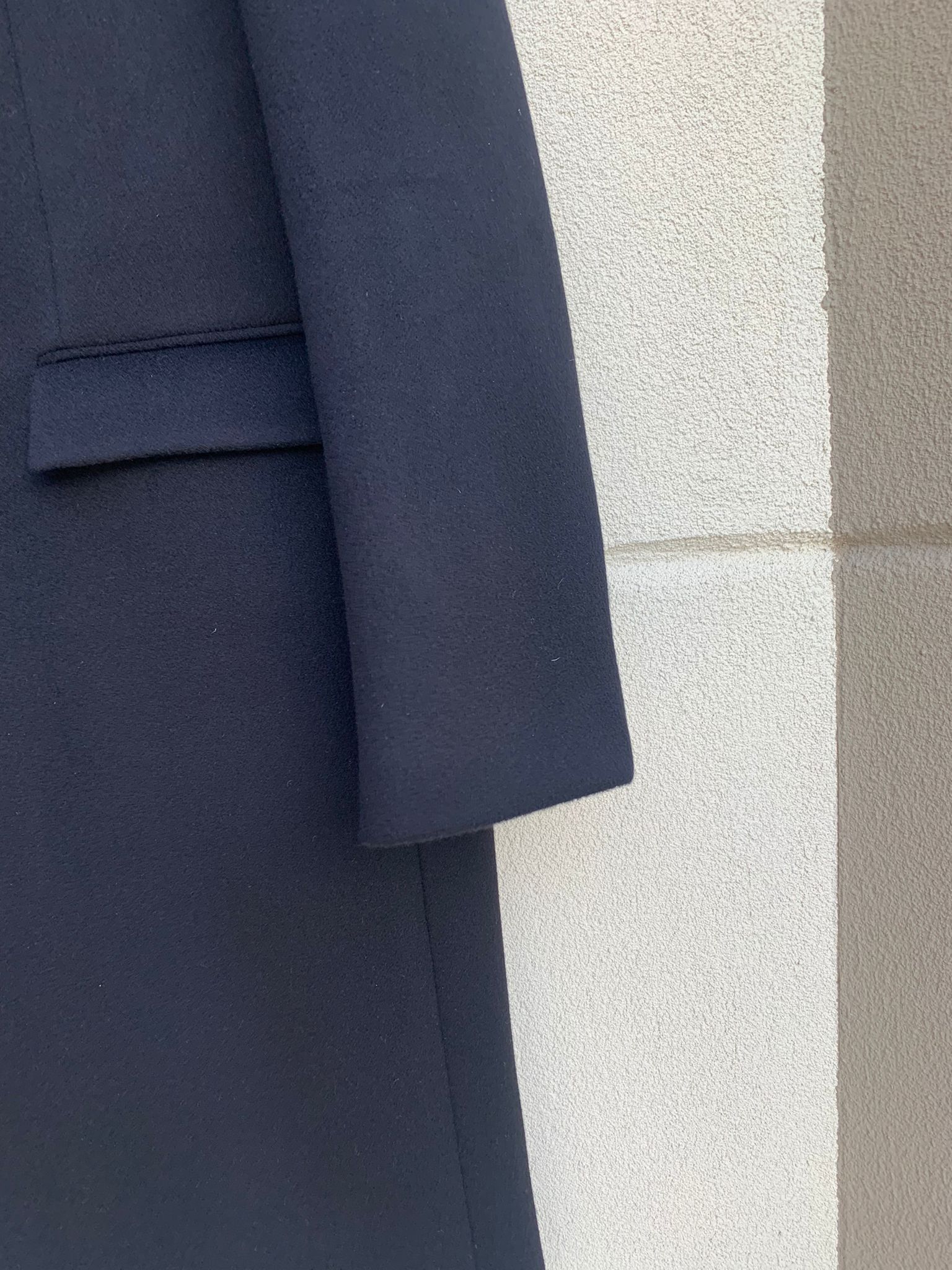 Bottega Veneta Bonded Cashmere Coat With Leather Lapel in Black Size US L / EU 52-54 / 3 - 4 Thumbnail