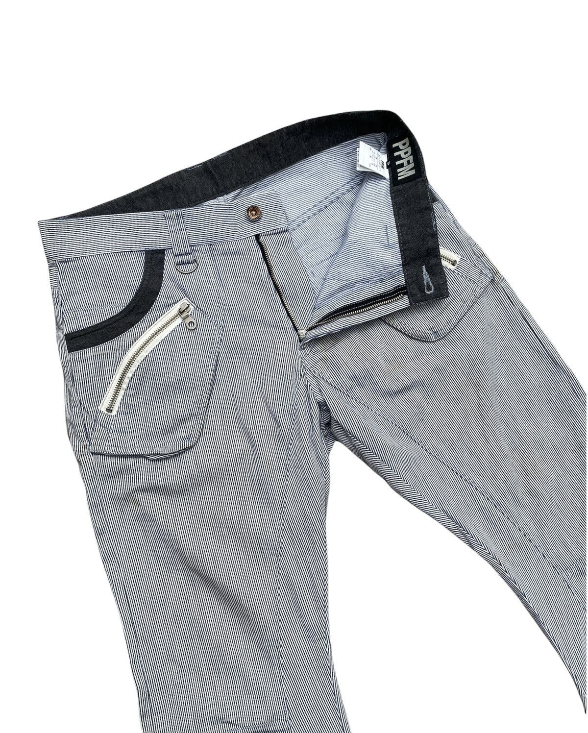 Japanese Brand × PPFM Japanese Brand PPFM Banana Cut Curve Leg Bondage Denim Pants Size US 33 - 7 Thumbnail