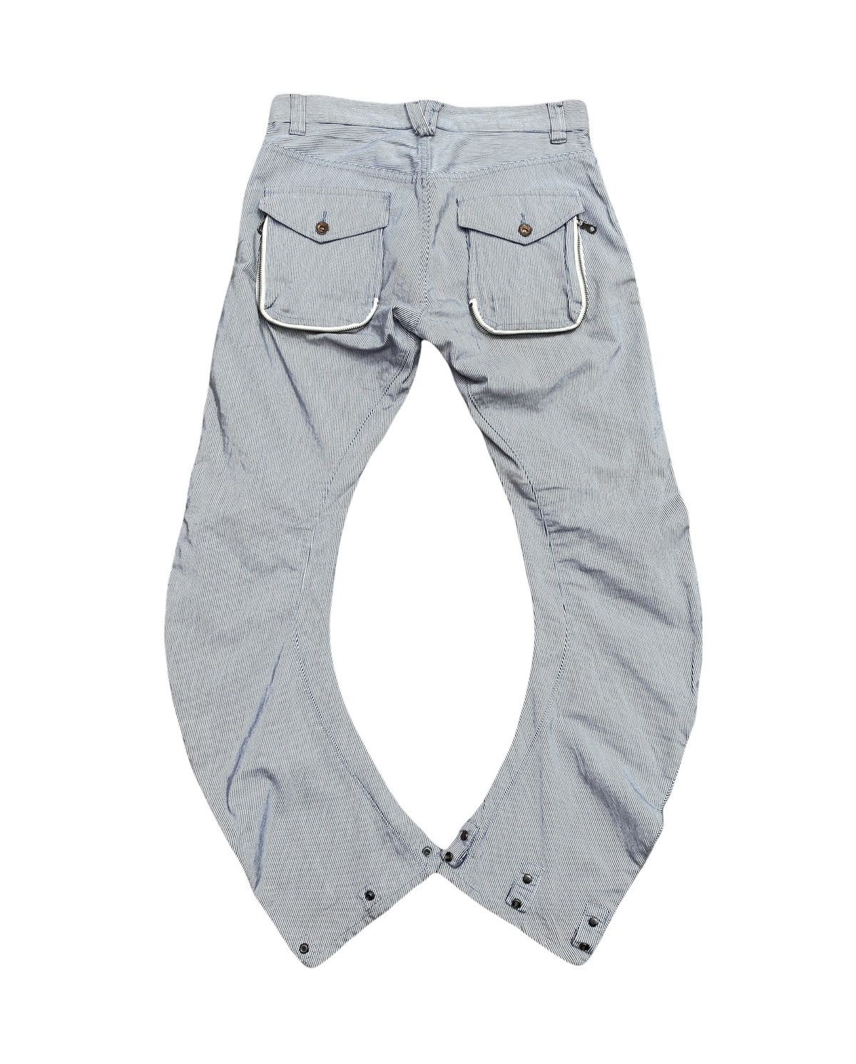 Japanese Brand × PPFM Japanese Brand PPFM Banana Cut Curve Leg Bondage Denim Pants Size US 33 - 2 Thumbnail