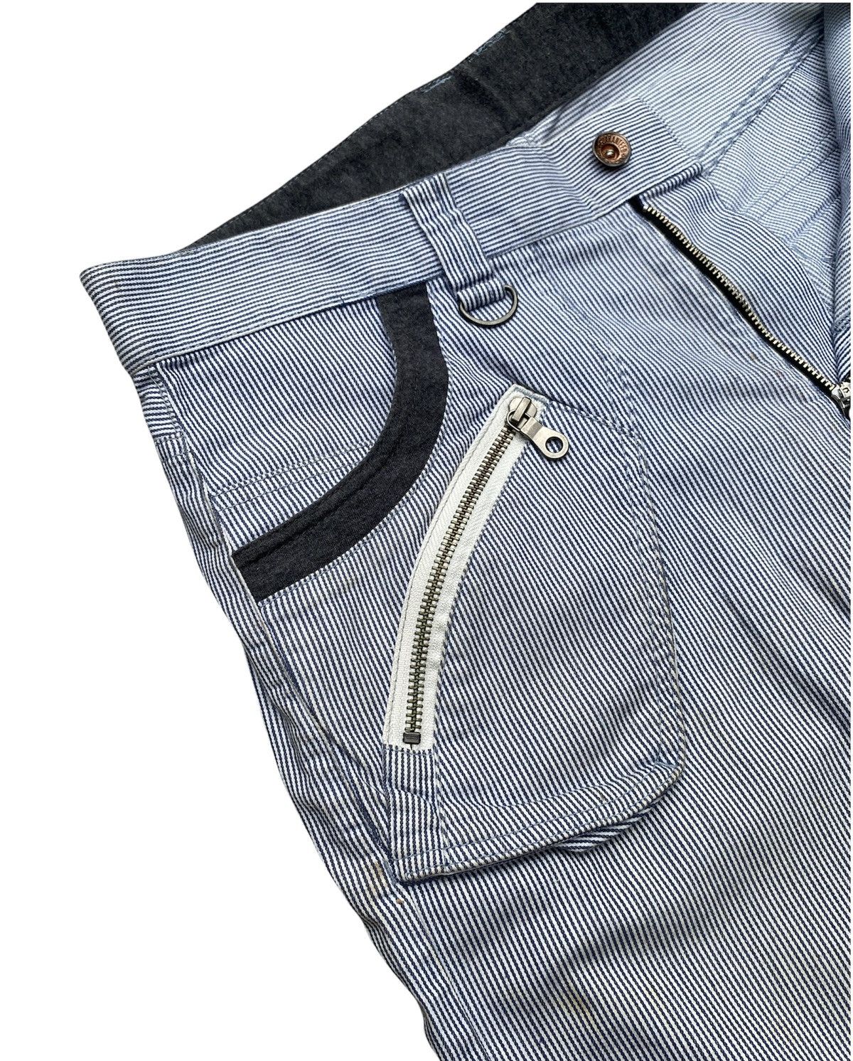 Japanese Brand × PPFM Japanese Brand PPFM Banana Cut Curve Leg Bondage Denim Pants Size US 33 - 8 Thumbnail