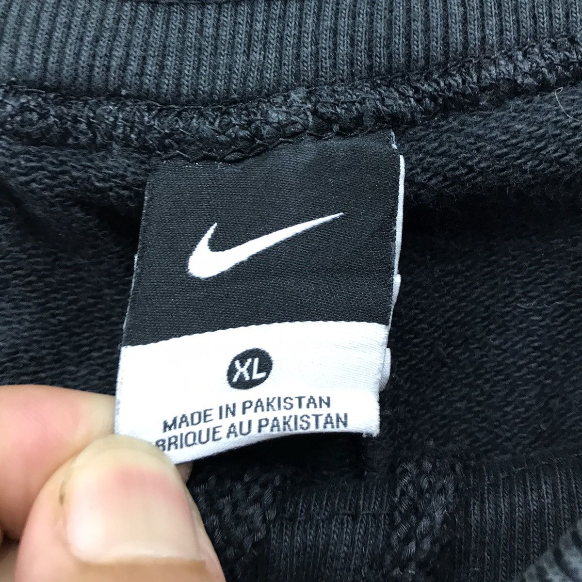 Nike × Vintage Vintage Nike Sweatpants Black Faded Size US 33 - 9 Thumbnail