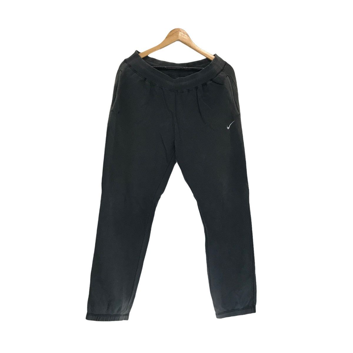 Nike × Vintage Vintage Nike Sweatpants Black Faded Size US 33 - 2 Thumbnail