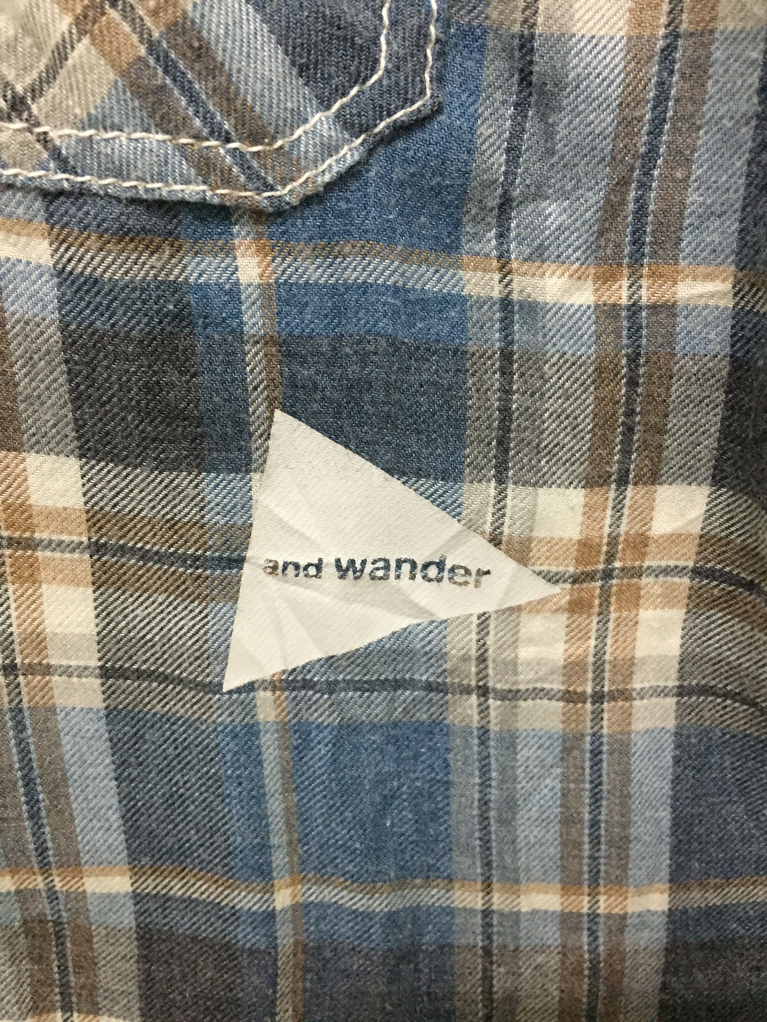 And Wander AND WANDER check double pockets shirt Size US M / EU 48-50 / 2 - 7 Thumbnail