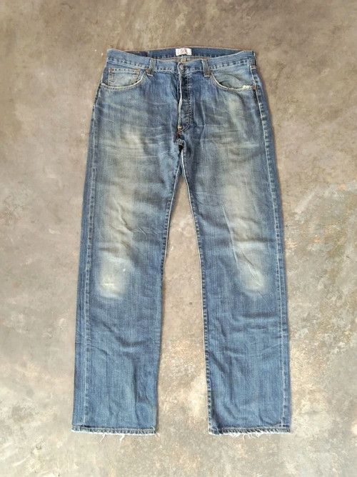 Levi's Vintage Levis 501 Straight Leg Distressed Jeans 36x34 Size US 36 / EU 52 - 1 Thumbnail