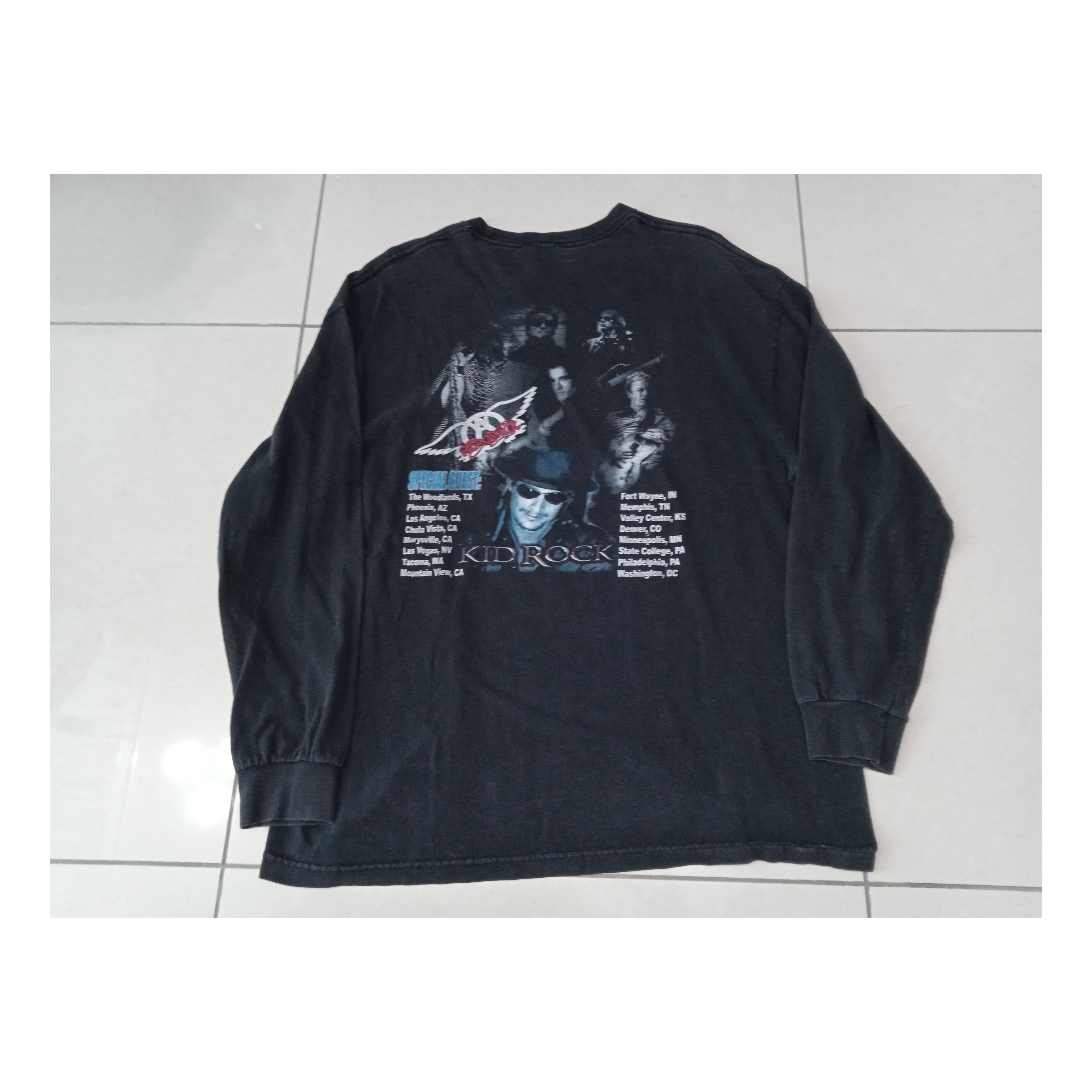 Vintage Vintage Aerosmith 2000s Bootleg Longsleeve Shirt Size US L / EU 52-54 / 3 - 1 Thumbnail