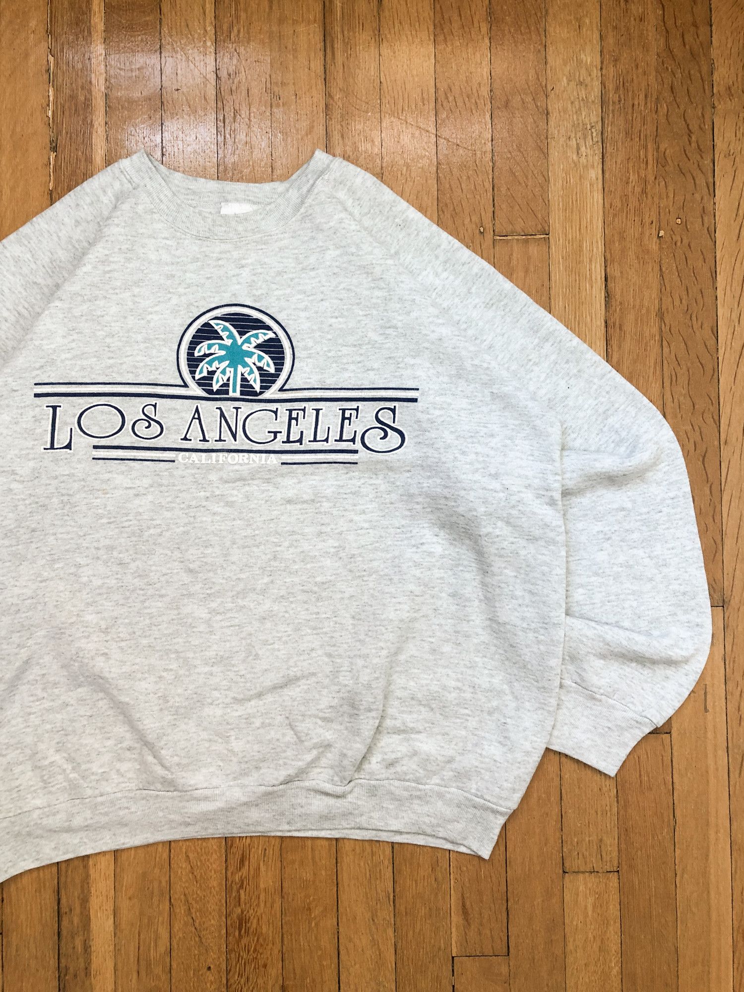 90s Boxy Faded 'Los Angeles California' Sweatshirt
