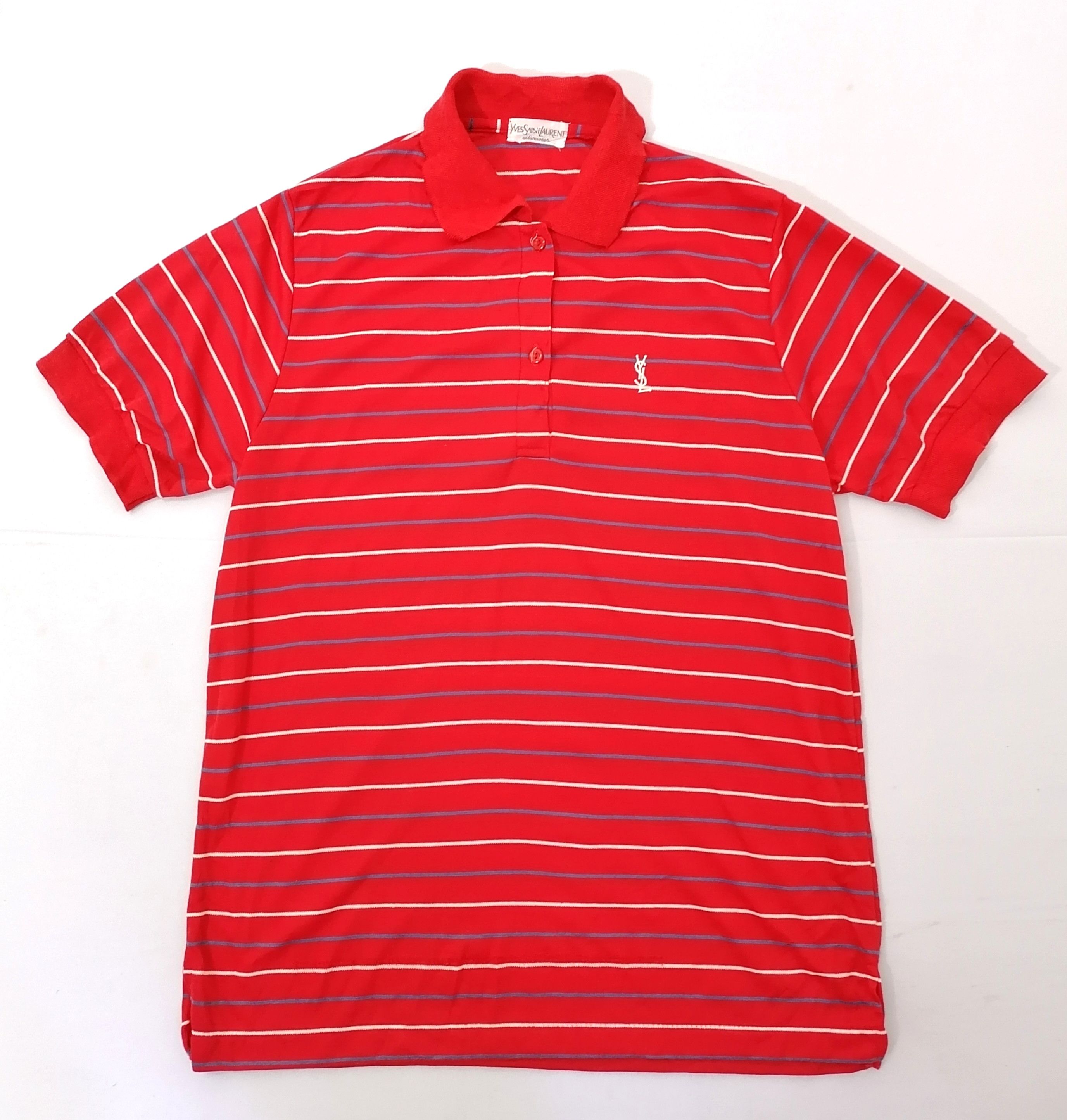 Vintage × Yves Saint Laurent Yves Saint Laurent Small Stripes Shirt Size US L / EU 52-54 / 3 - 1 Thumbnail