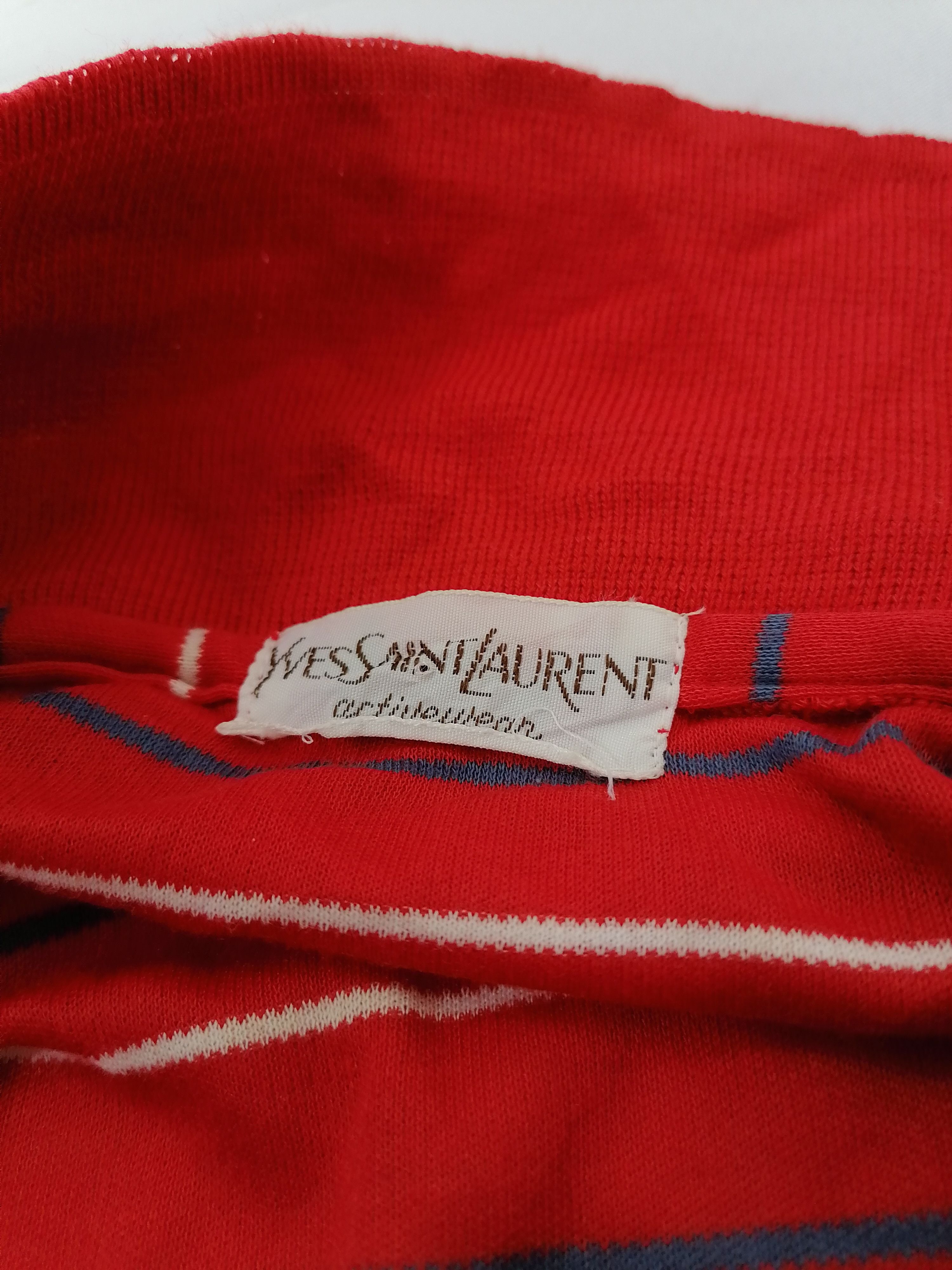 Vintage × Yves Saint Laurent Yves Saint Laurent Small Stripes Shirt Size US L / EU 52-54 / 3 - 4 Thumbnail