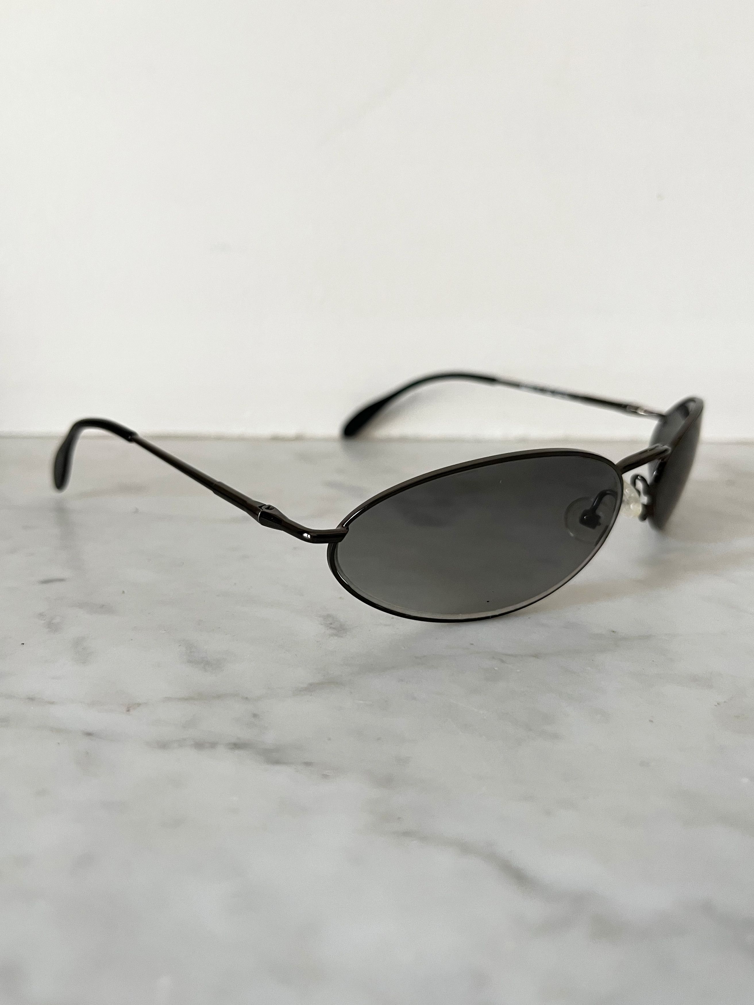 image of Katharine Hamnett London Vintage Sunglasses Black, Men's