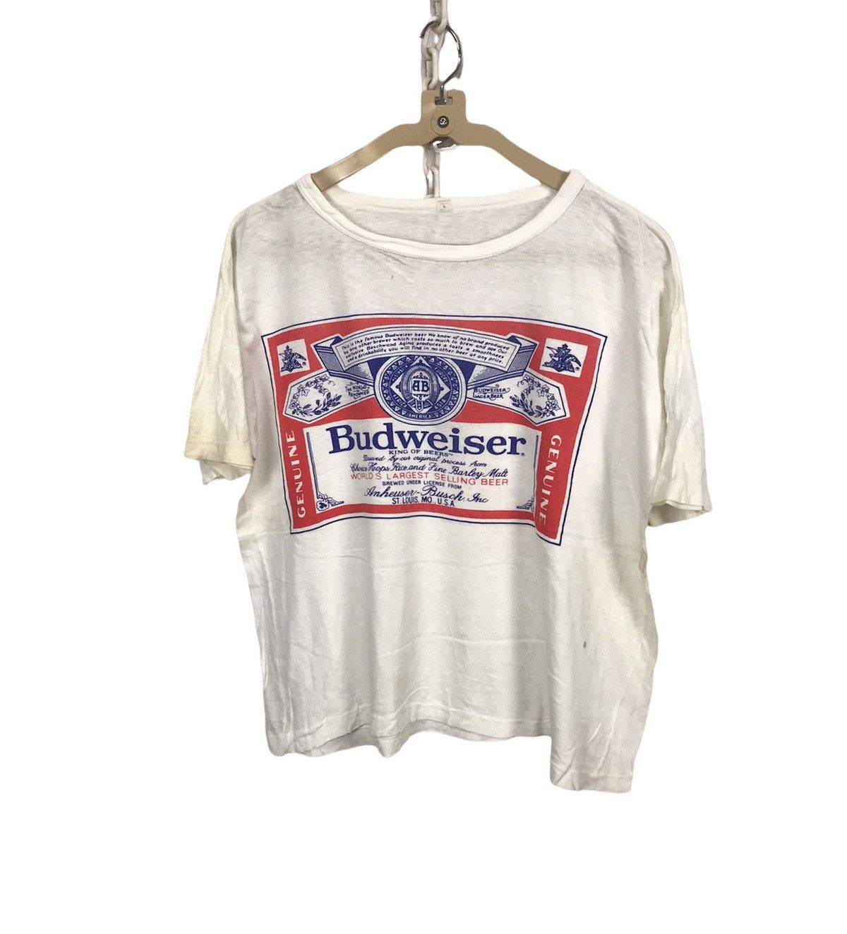 Budweiser × Japanese Brand Budweiser printed croptop tshirt ladies Size ONE SIZE - 1 Thumbnail