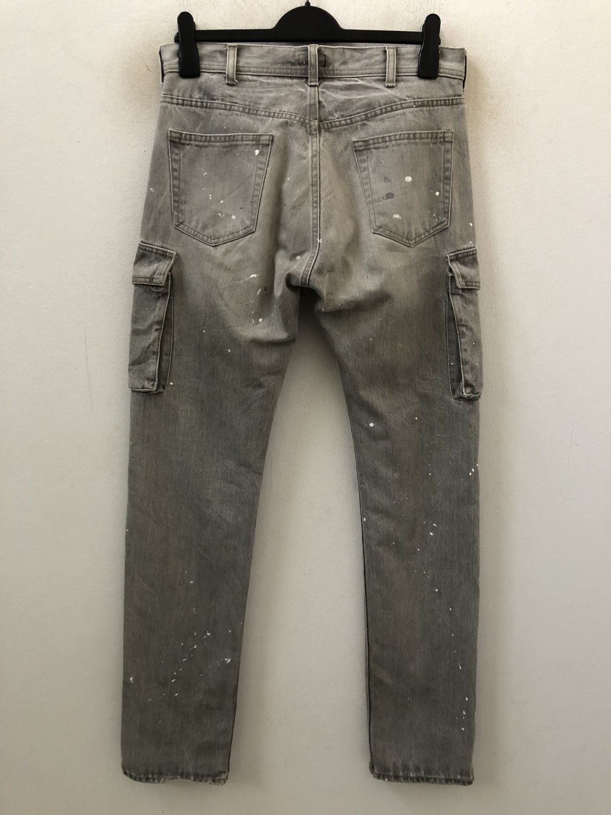 Spellbound Spellbound Japan Dirt Splattered Paint Denim Cargo Slim Size US 31 - 6 Thumbnail