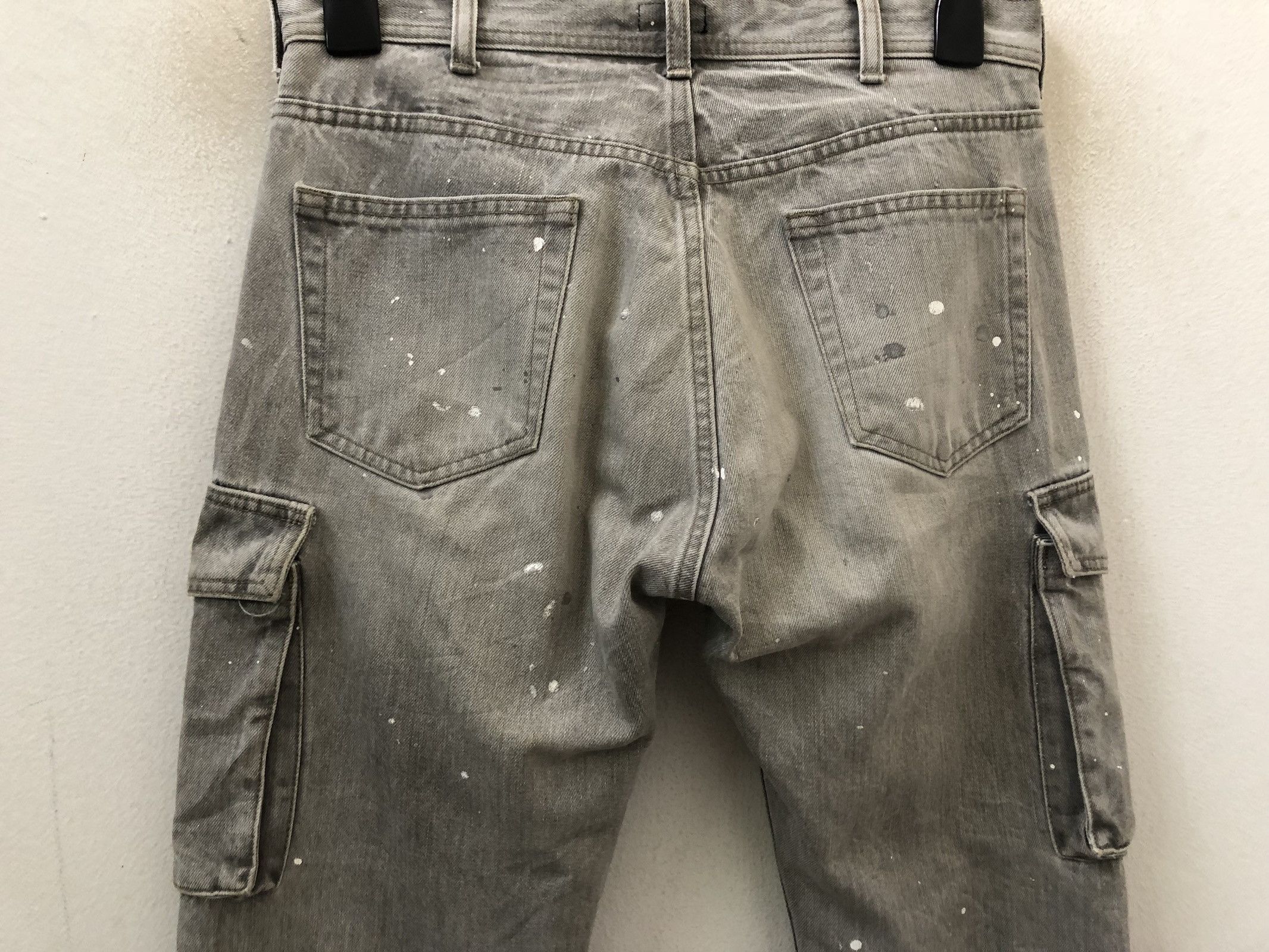 Spellbound Spellbound Japan Dirt Splattered Paint Denim Cargo Slim Size US 31 - 7 Thumbnail