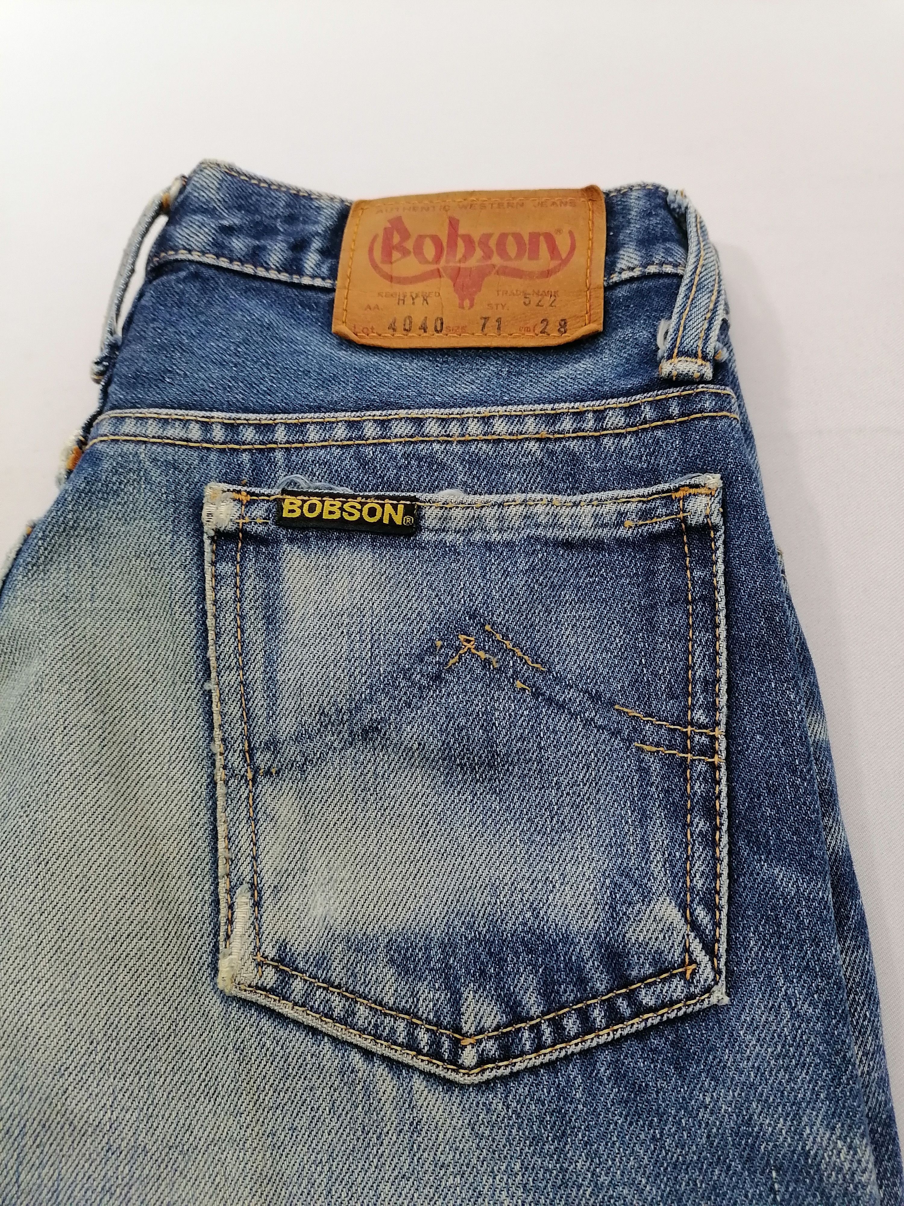 Vintage Bobson Lot 4040 Denim Jeans Size US 28 / EU 44 - 6 Thumbnail