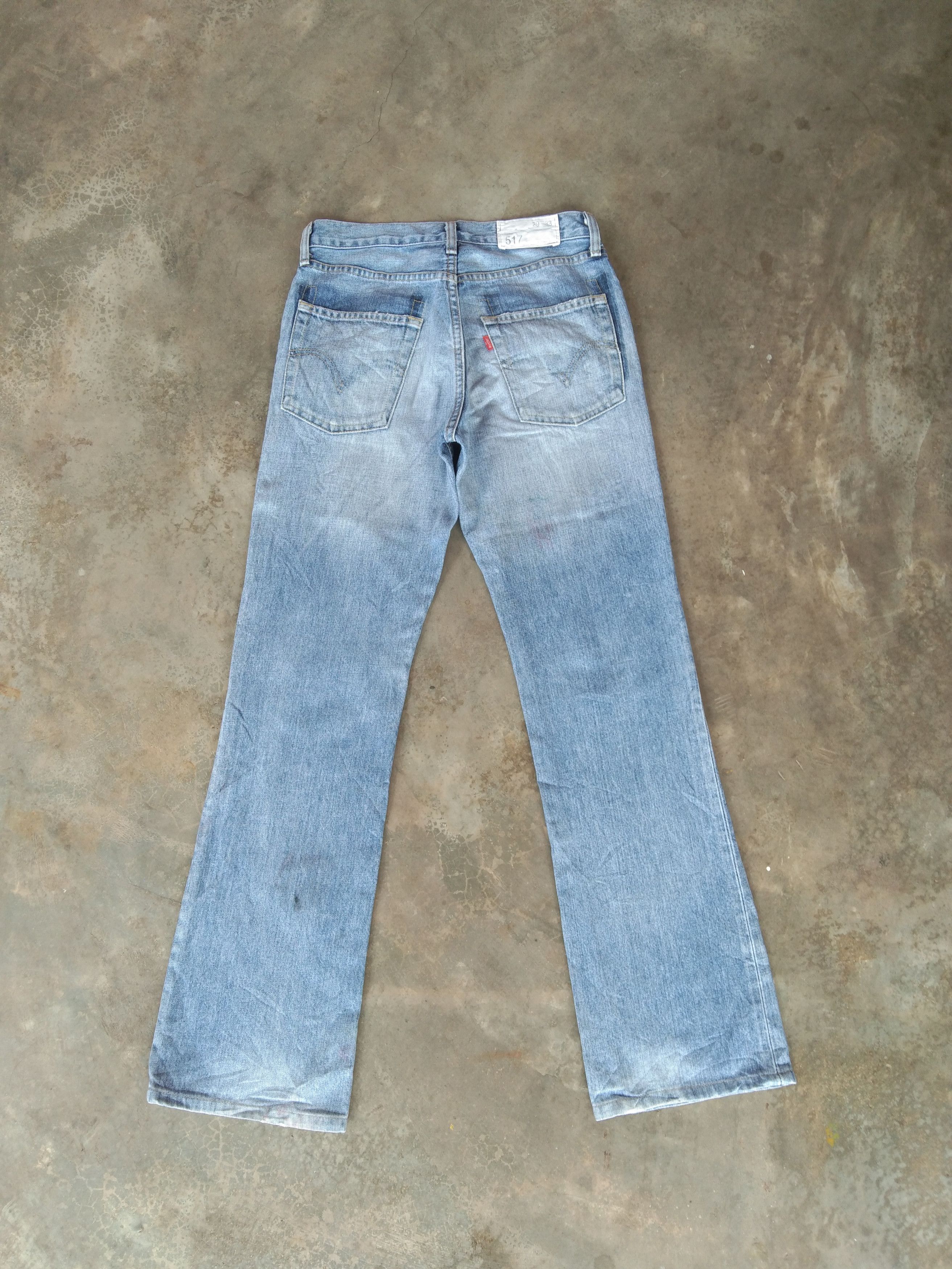 Levi's Vintage Levi's 517 Boot Cut Distressed Flared Jeans 29x30.5 Size US 29 - 2 Thumbnail