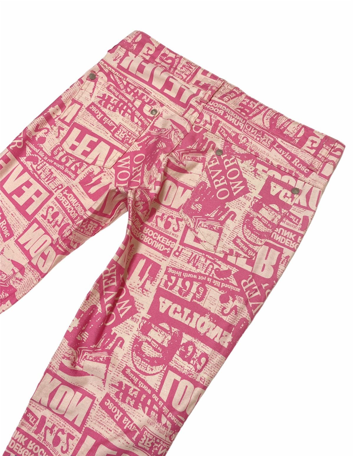 Japanese Brand × Vintage Japanese Maximum Over Print Sex Pistol Trousers Pants Size US 30 / EU 46 - 8 Thumbnail