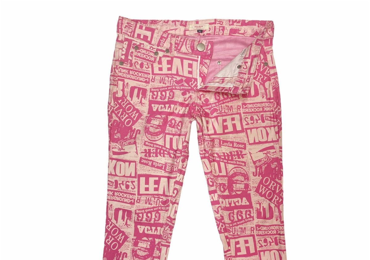 Japanese Brand × Vintage Japanese Maximum Over Print Sex Pistol Trousers Pants Size US 30 / EU 46 - 3 Thumbnail